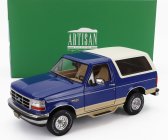 Greenlight Ford usa Bronco Eddie Bauer Edition 1996 1:18 Modrá Bílá