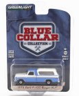 Greenlight Ford usa F-100 Pick-up Closed Ranger Xlt 1975 1:64, světle modrá