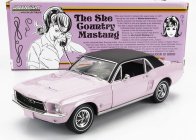 Greenlight Ford usa Mustang Coupe 1968 - The She Country Mustang 1:18, růžová