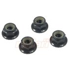 Hliníkové matice kol 5mm Lock Nut 4ks - Černé