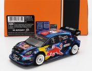 Ixo-models Ford england Puma Rally1 Red Bull Team M-sport Ford Wrt (night Version) N 7 Rally Central European 2023 Pierre Louis Loubet - Benjamin Veillas 1:43 Modrá Černá