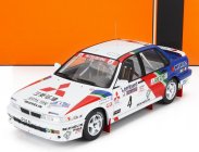 Ixo-models Mitsubishi Galant Vr-4 Team Mitsubishi Ralliart Europe N 4 Rac Rally 1990 Ari Vatanen - Bruno Berglund 1:18 Bílá Modrá Červená