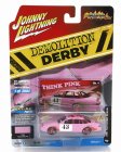 Johnny lightning Ford usa Crown Victoria N 43 Demilition Derby 1997 1:64 Růžová Bílá