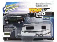 Johnny lightning Toyota Fj Cruiser 200 With Roulotte 1:64 Zelené Stříbro