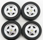 Kk-scale Accessories Ferrari 328gts/gtb 4x Wheels And Tyre Set 1985 1:18 Black