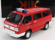 Kk-scale Volkswagen T3 Minibus Syncro Feuerwehr 1987 1:18 Red