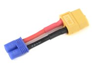 Konverzní kabel EC2 přístroj - XT-60 baterie 14AWG