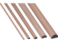 Krick Lišta ořech půlkulatá 2x4mm 1m