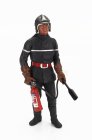 Le mans miniatures Figures Vigile Del Fuoco Jean Luc - French Pompiers Fireman 1970 1:18 Grey