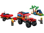 LEGO City - Hasičský vůz 4x4 a záchranný člun