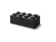 LEGO stolní box 8 se zásuvkou černý