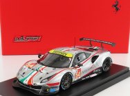 Looksmart Ferrari 488 Gte Evo 3.9l Turbo V8 Team Af Corse N 54 1:43, stříbrná