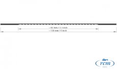 Lupenková pilka 0 jemné HANIBAL na silnější a tvrdé dřevo,plast 130x0,6x0,22mm  33TPI,