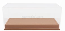 Luxbox Vetrina display box Base In Ecopelle Beige - Synthetic Leather Base Beige - Lungh.lenght 16.5 Cm  X Largh.width 7.4 Cm X Alt.height 6.6 Cm (altezza Interna Cm 5.1) 1:43 Beige