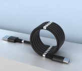 Magnetický samonavíjecí USB nabíjecí kabel (Micro USB) (90 cm)