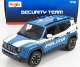 Maisto Jeep Renegade Polizia 2017 1:24 Světle Modrá Bílá
