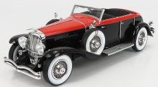 Matrix scale models Duesenberg J Riviera Phaeton By Brunn Cabriolet Open 1934 1:18 Černá Oranžová