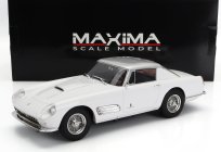 Maxima Ferrari 410 Superamerica Iii Series Pininfarina Coupe 1958 1:18 Bílé Stříbro