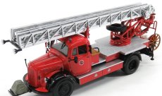 Minichamps Mercedes benz L3500 Dl17 Truck Scala Feuerwehr Bensheim 1950 1:43 Červená Stříbrná