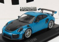 Minichamps Porsche 911 991-2 Gt2 Rs Coupe 2018 - Silver Rims 1:43 Miami Blue