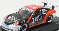 Minichamps Porsche 911 Gt3 N 19 Cup Carrera Cup Asia Macau 2007 R. Meins 1:43 Černá Oranžová