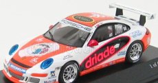 Minichamps Porsche 911 Gt3 N 98 Carrera Cup Asia Macau 2007 P.ma 1:43 Bílá Oranžová