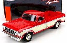 Motor-max Ford usa F-150 Pick-up Custom 1979 1:24 Červený Krém