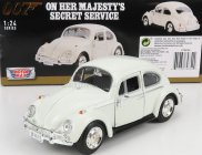 Motor-max Volkswagen Beetle 1967 - 007 James Bond - On Her Majesty's Secret Service - Al Servizio Segreto Di Sua Maesta' 1:24 Bílá