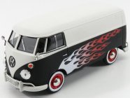 Motor-max Volkswagen T1 Type 2 Van Custom Garage 1962 1:24 Matná Černá Bílá