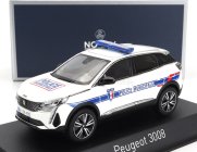 Norev Peugeot 3008 Police Municipale 2023 1:43 Bílá Modrá