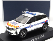 Norev Peugeot 3008 Police Municipale 2023 1:43 Bílá Modrá Červená Žlutá