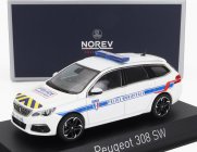 Norev Peugeot 308 Sw Station Wagon Police Municipale 2018 1:43 Bílá