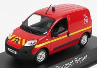 Norev Peugeot Bipper Van Fire Engine 2009 1:43 Červená Žlutá