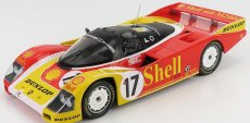 Norev Porsche 962c Porsche Ag Team N 17 2nd 24h Le Mans 1988 Klaus Ludwing - Hans Joachim Stuck - Derek Bell 1:18 Červená Žlutá Bílá