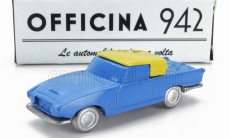 Officina-942 Fiat 1200 Coupe Carrozzeria Ghia 1958 1:76 Modrý Krém