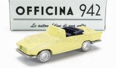 Officina-942 Fiat 1200 Spider Carrozzeria Ghia Cabriolet Open 1958 1:76 Žlutá