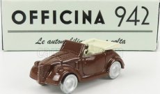 Officina-942 Fiat 500a Cabriolet Carrozzeria Montescani 1939 1:76 Brown