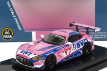 Paragon-models Mercedes benz Amg Gt3 Team Getspeed Performance N 7 3rd 24h Nurburugring 2021 M.gotz - D.juncadella - R.marciello 1:64 Růžová Modrá Bílá