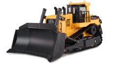 RC buldozer s funkční radlicí a zadním drapákem 1:24