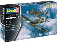 Revell Messerschmitt Bf 109G-10, Spitfire Mk.V (1:72)