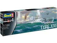 Revell německá ponorka Typ XXI (1:144)