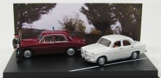 Rio-models Alfa romeo Set Alt Polizia 1956 - 1900 - Giulietta With Figures 1:43 Bordeaux White