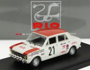 Rio-models Fiat 128 (night Version) N 21 Rally Montecarlo 1970 Alain Jallot - Gerard Marion 1:43 Bílá Červená