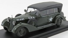 Rio-models Mercedes benz 770w Cabriolet Closed U.s.a. Army 1945 1:43 Vojenská Zelená Černá