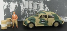 Rio-models Volkswagen Africa Korps Wehrmacht 1941 With Figures 1:43 Vojenský Zelený Písek