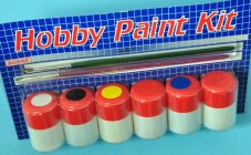 Sada barev AGAMA lihové Hobby Paint Kit LESKLÁ - HPK 02 + 2 štětce