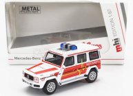 Schuco Mercedes benz G-class Notarzt Police 1995 1:87 Bílá Červená