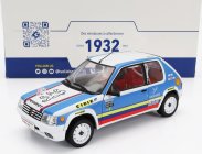 Solido Peugeot 205 1.9 Rally Schwab Collection 1990 1:18 Světle Modrá