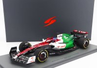 Spark-model Alfa romeo F1  C42 Team Orlen Racing N 77 Azerbaijan Gp 2022 Valtteri Bottas - Con Vetrina - With Showcase - Special Box 1:18 Bílá Červená Zelená