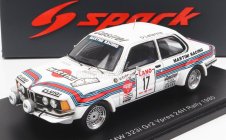 Spark-model BMW 3-series 323i Martini N 17 24h Rally Ypres 1980 H.delbar - W.lux 1:43 Bílá Červená Modrá